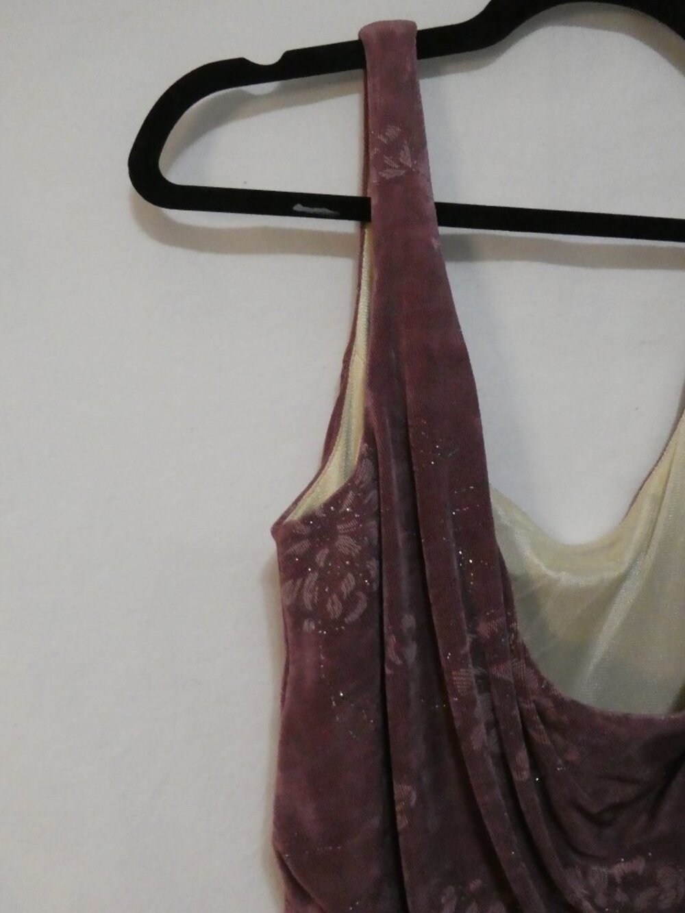 J KAUR COLLECTION By Barketti Purple Floral Maxi Dress - Size 12 - Picture 10 of 16